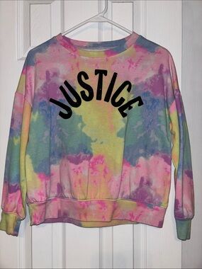 Justice Pastel Tie-Dye Sweatshirt - Multicolor